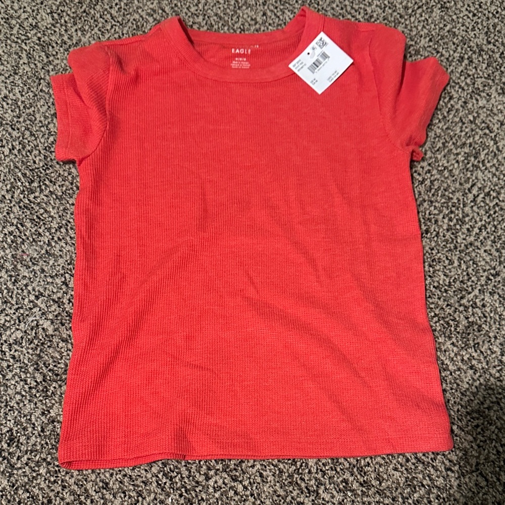 As waffle knit baby tee